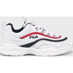 Fila - Buty Ray Low Wmn. Białe buty sportowe damskie Fila, ze skóry, sportowe. W wyprzedaży za 299,90 zł.