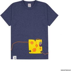 Koszulka dziecięca z aplikacją CHEESE. T-shirty chłopięce Pakamera, z aplikacjami, z bawełny, z krótkim rękawem. Za 79,00 zł.