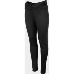 Legginsy damskie LEG604 - głęboka czerń - Outhorn. Spodnie damskie Outhorn, z materiału. W wyprzedaży za 79,99 zł.