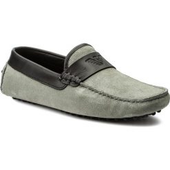 Mokasyny męskie: Mokasyny EMPORIO ARMANI – X4B118 XL269 P519 Cement/Black