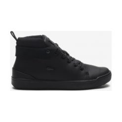 Lacoste Tenisówki Czarny. Czarne trampki i tenisówki damskie Lacoste, bez wzorów, ze skóry, bez zapięcia. Za 550,95 zł.