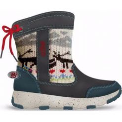 Buty: BEJO Buty Dziecięce Saburo Dark Grey/Dark Petrol Blue/Red r. 26