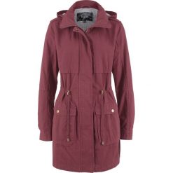 Parka bawełniana na podszewce z dżerseju bonprix czerwony klonowy. Czarne parki damskie marki House, l. Za 124,99 zł.