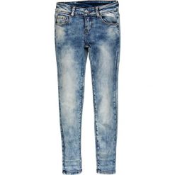 Mek - Spodnie dziecięce 140-170 cm. Niebieskie spodnie dziewczęce Mek, bez wzorów, z elastanu, casualowe. W wyprzedaży za 169,90 zł.