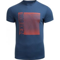 T-shirt męski TSM610 - GRANATOWY - Outhorn. Niebieskie koszulki męskie Outhorn, na zimę, m, z bawełny. W wyprzedaży za 27,99 zł.
