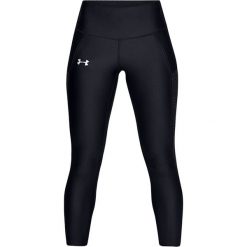 Under Armour Fly Fast Raised Thread Crop 1326521-001 leginsy damskie czarne M. Czarne legginsy sportowe damskie Under Armour, m, bez wzorów, z elastanu, na fitness i siłownię. W wyprzedaży za 169,99 zł.