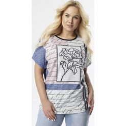 Czarno-Różowa Bluzka Doridelia. Czarne koszule damskie Born2be, xl, bez wzorów, bez kołnierzyka, bez rękawów. W wyprzedaży za 39,99 zł.