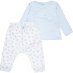 Chinosy chłopięce: 3 Pommes WELCOME BABY SET Spodnie materiałowe bleu ciel