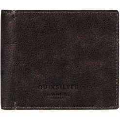 Portfele męskie: Quiksilver Męski Portfel Skórzany Mack Ii Plus, Black