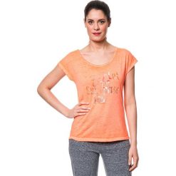 T-shirty damskie: Koszulka „Popcorn” w kolorze pomarańczowym