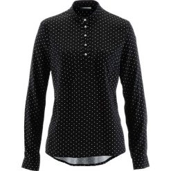 Tunika bonprix czarno-biel wełny wzorzysty. Czarne tuniki damskie z nadrukiem bonprix, z wełny, z krótkim rękawem. Za 59,99 zł.