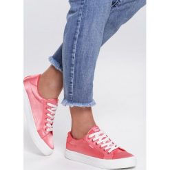 Koralowe Tenisówki Everything I Said. Pomarańczowe półbuty damskie Renee, bez wzorów, bez zapięcia. Za 59,99 zł.