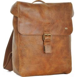 Skórzany plecak na laptopa unisex DAAG Jazzy Wanted 96 jasnobrązowy - j. brązowy. Pomarańczowe plecaki męskie daag, bez wzorów, ze skóry. Za 405,99 zł.