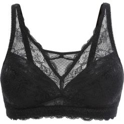 Biustonosz bralette bez fiszbinów bonprix czarny. Czarne biustonosze bardotka bonprix. Za 59,99 zł.