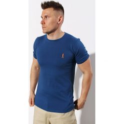 T-Shirt Orlovski R-neck Jeans Orange. Pomarańczowe t-shirty męskie Edward Orlovski, l, bez wzorów, z bawełny, eleganckie, z włoskim kołnierzykiem. Za 39,00 zł.