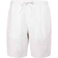 Emporio Armani PANTALONI Szorty bianco seta. Białe spodenki i szorty męskie Emporio Armani, m, bez wzorów, ze lnu. W wyprzedaży za 504,50 zł.