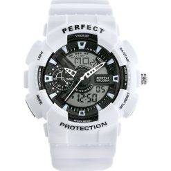 Zegarek Perfect ZEGAREK MĘSKI PERFECT SHOCK (zp219a) - white uniwersalny. Białe zegarki męskie Perfect. Za 75,00 zł.