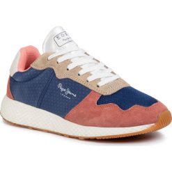 Sneakersy PEPE JEANS - Koko Cloud PSL30996 Anyil 530. Półbuty damskie Pepe Jeans, na co dzień, bez wzorów, z jeansu, bez obcasa, na płaskiej podeszwie, bez zapięcia. Za 369,00 zł.