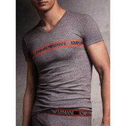 Koszulka męska Emporio Armani 1110359A525. Koszulki męskie Emporio Armani, m, bez wzorów, bez kołnierzyka, bez rękawów. Za 219,00 zł.