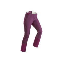 Spodnie turystyczne SH520 X-Warm damskie. Czarne spodnie damskie QUECHUA, l, z elastanu. Za 229,99 zł.