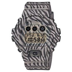 Zegarek Casio Męski DW-6900ZB-8ER G-Shock Zebra Camouflage. Szare zegarki męskie CASIO. Za 464,00 zł.