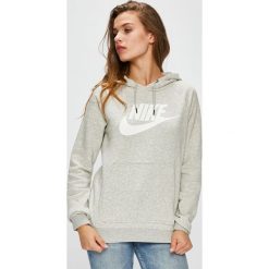 Nike Sportswear - Bluza. Szare bluzy rozpinane damskie Nike Sportswear, l, z nadrukiem, z bawełny, z kapturem. Za 239,90 zł.