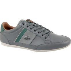Lacoste Chaymon 417 CAM0070248 44 Szare. Szare buty sportowe męskie Lacoste, ze skóry, bez zapięcia. W wyprzedaży za 399,99 zł.