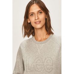 Lee - Bluza. Szare bluzy damskie Lee, s, z aplikacjami, z elastanu, bez rękawów, bez kaptura. Za 259,90 zł.