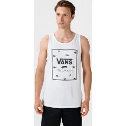 Vans Podkoszulek Biały. Białe podkoszulki męskie Vans, m, z nadrukiem, z bawełny, bez rękawów. Za 118,95 zł.