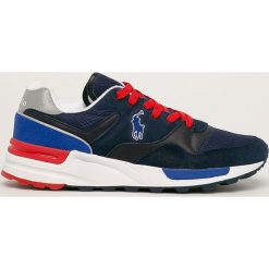 Polo Ralph Lauren - Buty. Niebieskie sneakersy męskie Polo Ralph Lauren, ze skóry, na sznurówki. Za 639,90 zł.