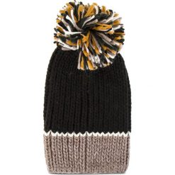 Czapka TWINSET - Cuffia OA8T8L Mul. Righe Nero 03329. Czarne czapki zimowe damskie marki Calvin Klein Jeans, na zimę, z dzianiny. Za 219,00 zł.