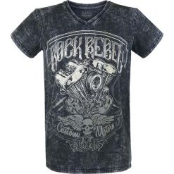 Rock Rebel by EMP Heavy Soul T-Shirt niebieski. Niebieskie t-shirty męskie z nadrukiem marki Rock Rebel by EMP, xl, z okrągłym kołnierzem. Za 114,90 zł.