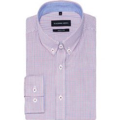 Koszula SIMONE KDWR000344. Czerwone koszule męskie Giacomo Conti, m, w kratkę, z materiału, button down, bez rękawów. Za 259,00 zł.