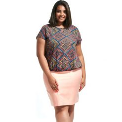 Łososiowa prosta spódnica Justyna duże rozmiary XXL OVERSIZE PLUS SIZE LATO. Różowe spódniczki damskie Moda Size Plus Iwanek, na co dzień, na lato, xxl, bez wzorów, z bawełny, klasyczne, plus size, proste. Za 59,90 zł.