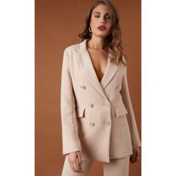 NA-KD Classic Marynarka dwurzędowa - Beige. Brązowe marynarki damskie NA-KD Classic, bez wzorów, z materiału. Za 242,95 zł.