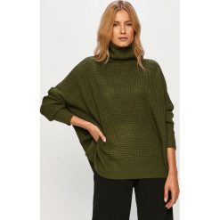 Vero Moda - Sweter. Pomarańczowe swetry damskie Vero Moda, s, bez wzorów, z dzianiny, z długim rękawem. Za 129,90 zł.