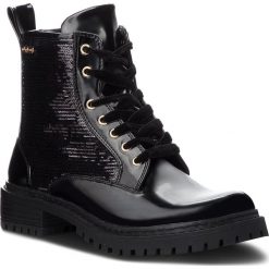 Trapery PEPE JEANS - Collie Sequins PLS50340 Black 999. Czarne buty zimowe damskie Pepe Jeans, z jeansu. Za 379,00 zł.