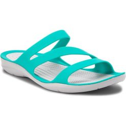 Klapki damskie: Klapki CROCS – Swiftwater Sandal W 203998 Tropical Teal/Light Grey