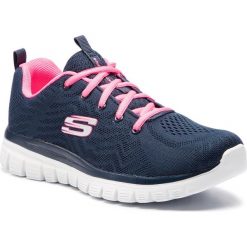 Buty SKECHERS - Get Connected 12615/NVHP Navy/Hot Pink. Niebieskie buty sportowe damskie Skechers, bez wzorów, z tworzywa sztucznego, sportowe, na fitness i siłownię. Za 219,99 zł.