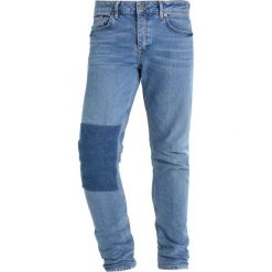 Topman JIMMY PATCH Jeansy Slim Fit blue. Niebieskie rurki męskie marki Tiffosi. W wyprzedaży za 146,30 zł.