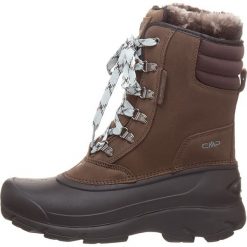 Kozaki zimowe "Kinos" w kolorze brązowym. Pomarańczowe kozaki damskie CMP Shoes, na zimę, z materiału, bez obcasa, na sznurówki. W wyprzedaży za 249,95 zł.