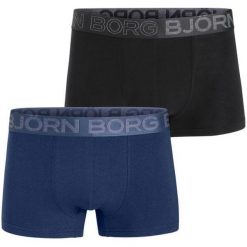 Björn Borg Podwójne Opakowanie Męskich Bokserek Seasonal Solid Xl Wielobarwne. Czarne bokserki męskie Björn Borg, bez wzorów. Za 179,00 zł.