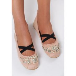 Różowe Balerinki Fleur De Lis. Różowe baleriny damskie Renee, bez wzorów, bez obcasa. W wyprzedaży za 39,99 zł.
