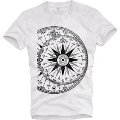 T-shirt męski UNDERWORLD Compass. Białe t-shirty męskie Underworld, m, bez wzorów, z bawełny, bez kołnierzyka. Za 69,99 zł.