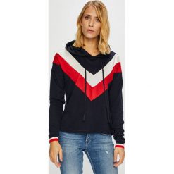 Only - Sweter Elcos. Niebieskie swetry klasyczne damskie marki ONLY, s, z elastanu, z kapturem. W wyprzedaży za 49,90 zł.