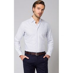 Koszula Biała z Nadrukiem Vivien. Białe koszule męskie LANCERTO, na lato, m, z nadrukiem, z bawełny, eleganckie. Za 299,90 zł.