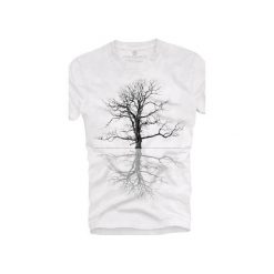 T-shirt UNDERWORLD Ring spun cotton Drzewo. Białe t-shirty damskie Underworld, s, z nadrukiem, z bawełny. Za 69,99 zł.