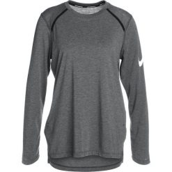 Nike Performance ELITE Koszulka sportowa charcoal heathr/white. Szare topy sportowe damskie marki Nike Performance, xs, z bawełny, z długim rękawem. Za 169,00 zł.
