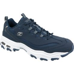 Skechers D'Lites 52675-NVY. Szare buty sportowe męskie Skechers, z nubiku, bez zapięcia. W wyprzedaży za 269,99 zł.