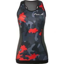 Feelj Koszulka damska Camo czerwona r. S (00511_S). T-shirty damskie marki Feelj!, s. Za 97,59 zł.